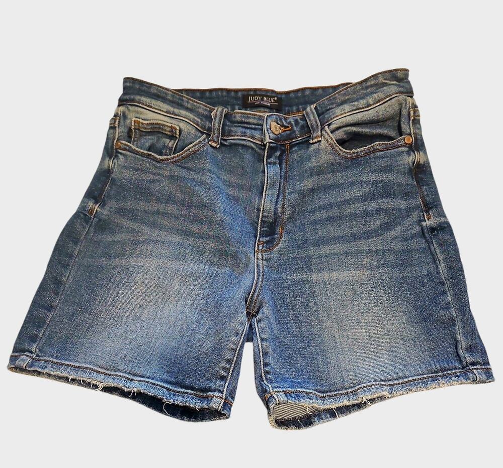 Judy Blue Jean Shorts Blue Denim Style JB15257DK Sz L 29